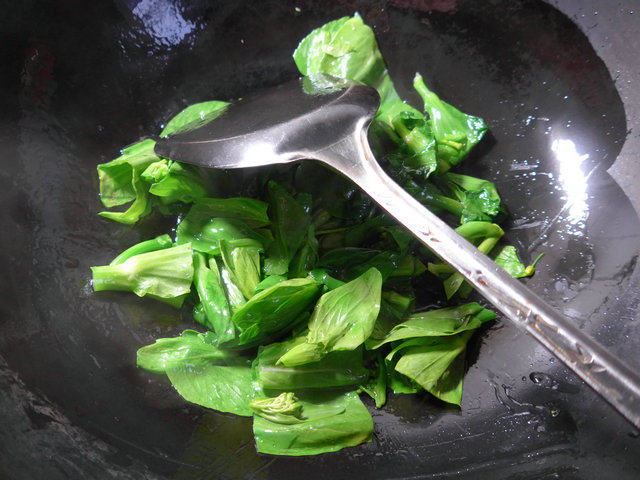 菜芯煮豆腐步骤3