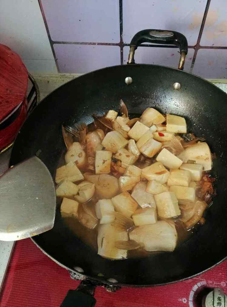 鱼鳍炖豆腐步骤4