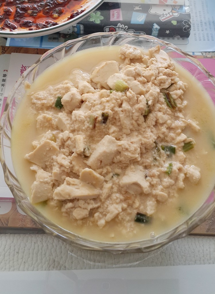 葱花扒豆腐步骤5