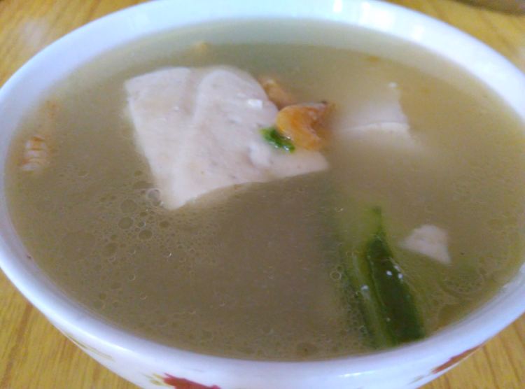 虾米豆腐丝瓜汤步骤8