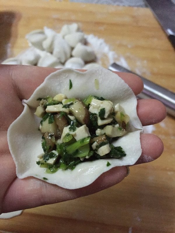 香菇油菜素水饺步骤18
