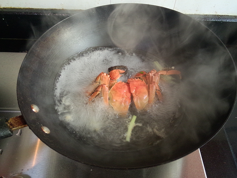 鱿鱼螃蟹煮米粉步骤7