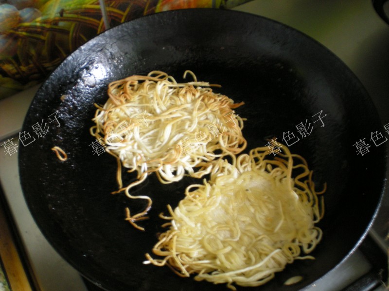 酥脆龙须饼步骤7