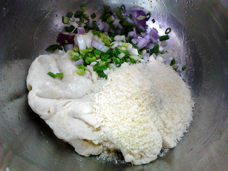 天然酵种烤洋葱乳酪面步骤16