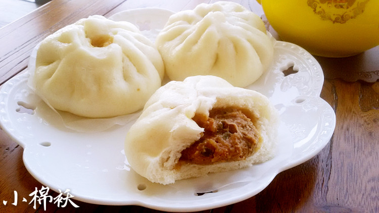 葱香胡萝卜肉包步骤12