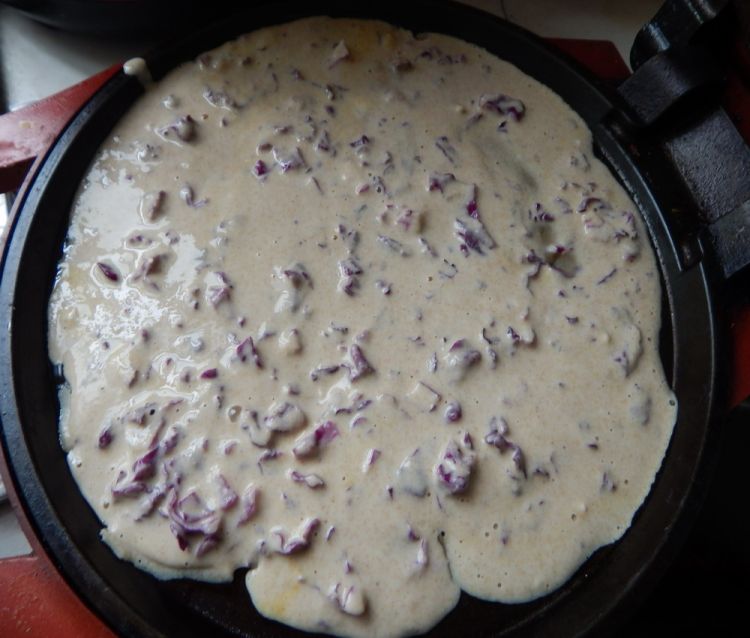 紫甘蓝煎饼步骤10
