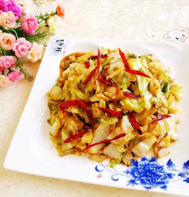 香辣干煸包菜步骤7