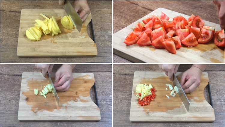 四季餐桌|土豆西红柿步骤1