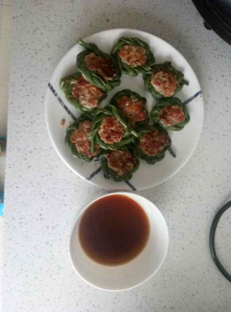 豇豆酿肉步骤9