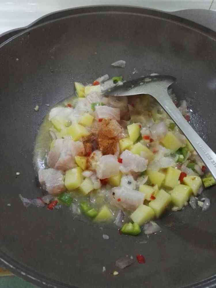 咖喱鱼肉步骤10