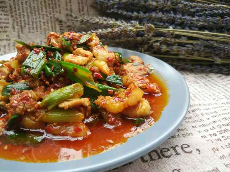青蒜炒肉步骤9