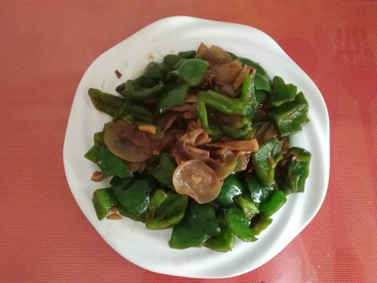 白木耳猪肚炒青椒步骤14