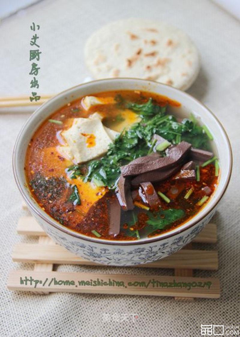 陕西美食-----粉汤羊血