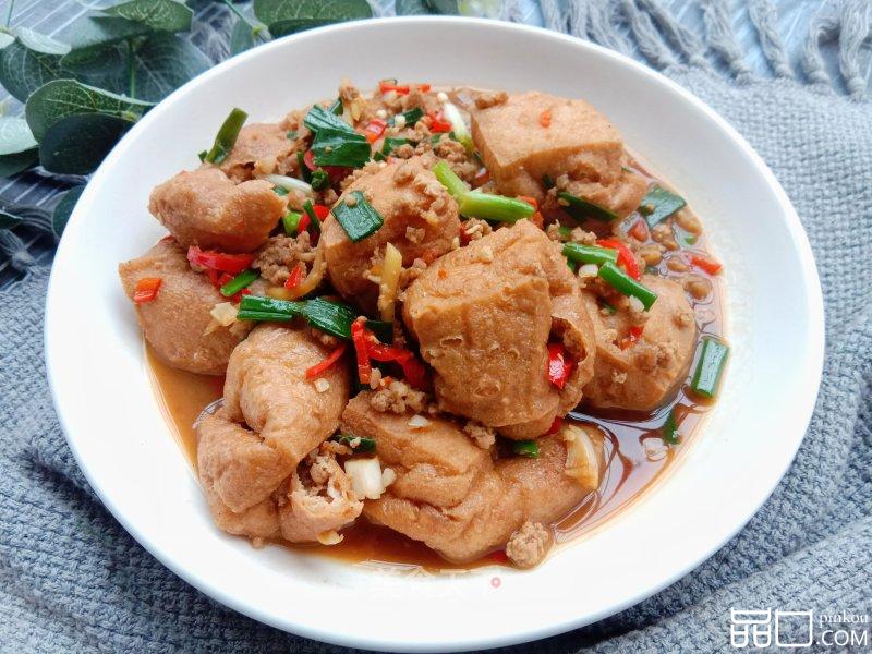 肉末豆腐泡