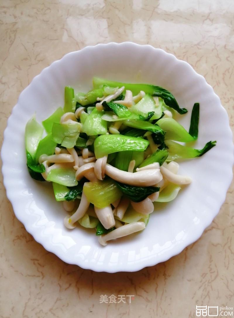白玉菇炒油菜