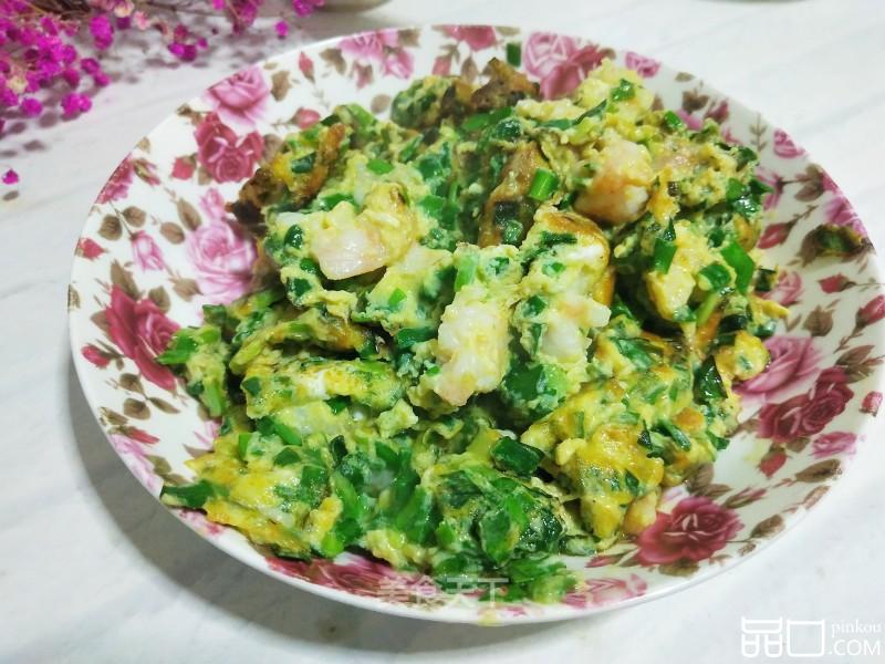 虾仁韭菜炒鸡蛋
