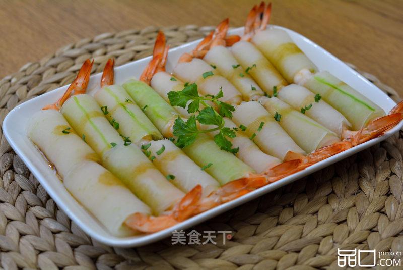 清蒸冬瓜虾仁卷