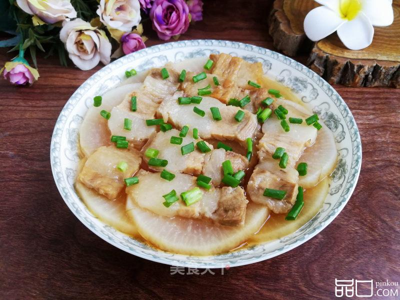 回锅肉蒸萝卜