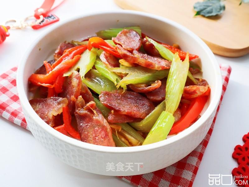 芹菜炒腊肠