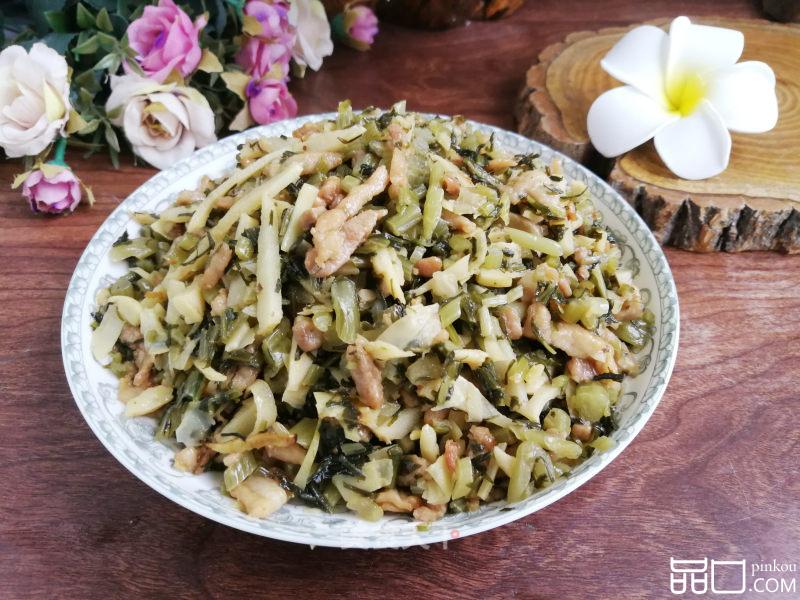 雪菜冬笋炒肉丝