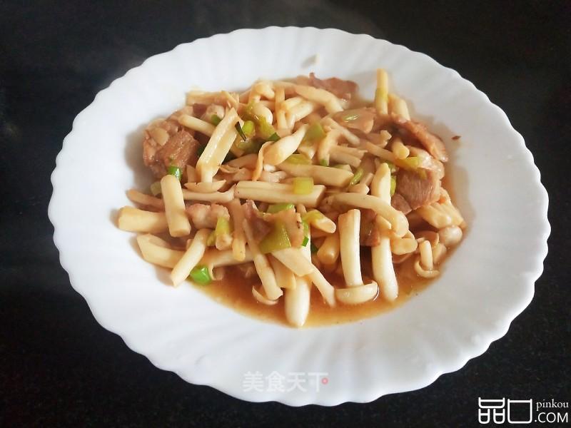 白玉菇炒肉