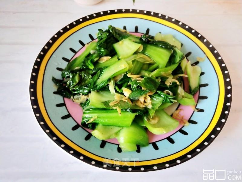 虾皮炒油菜