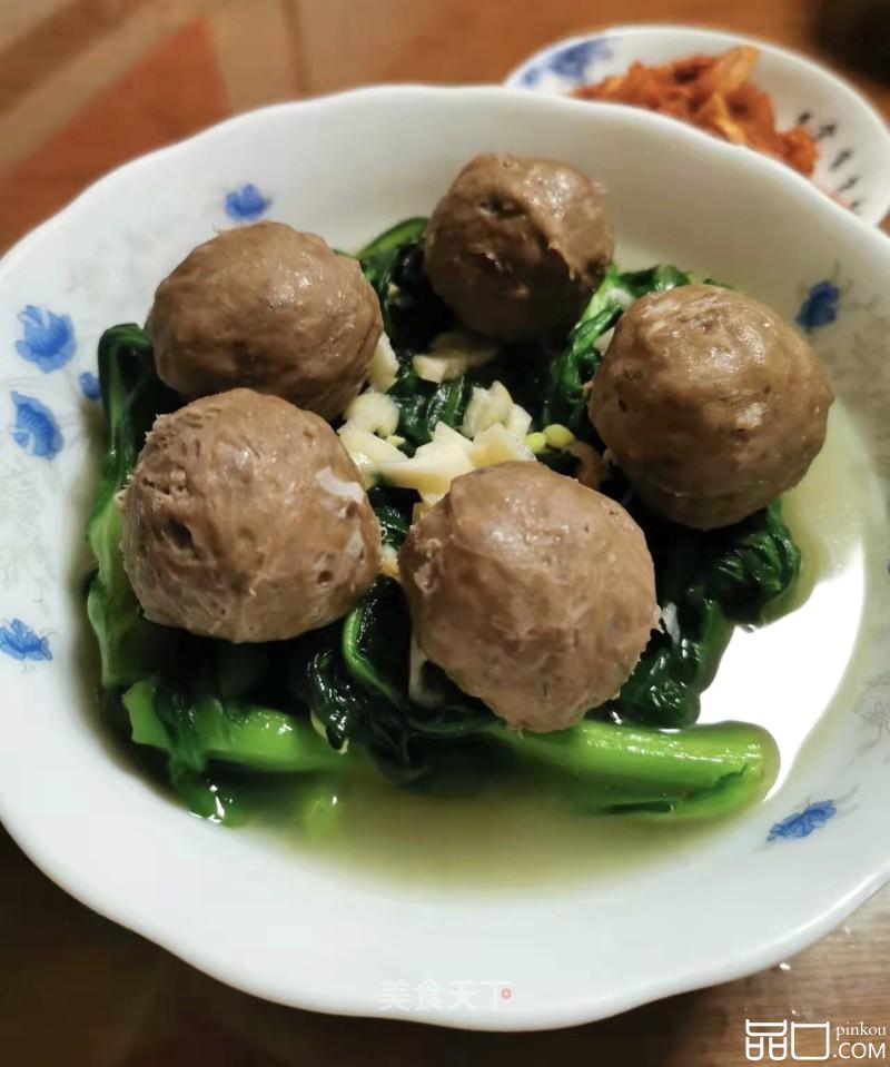 牛肉丸茼蒿