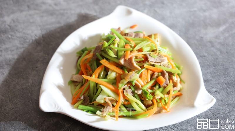瘦肉丝炒芹菜