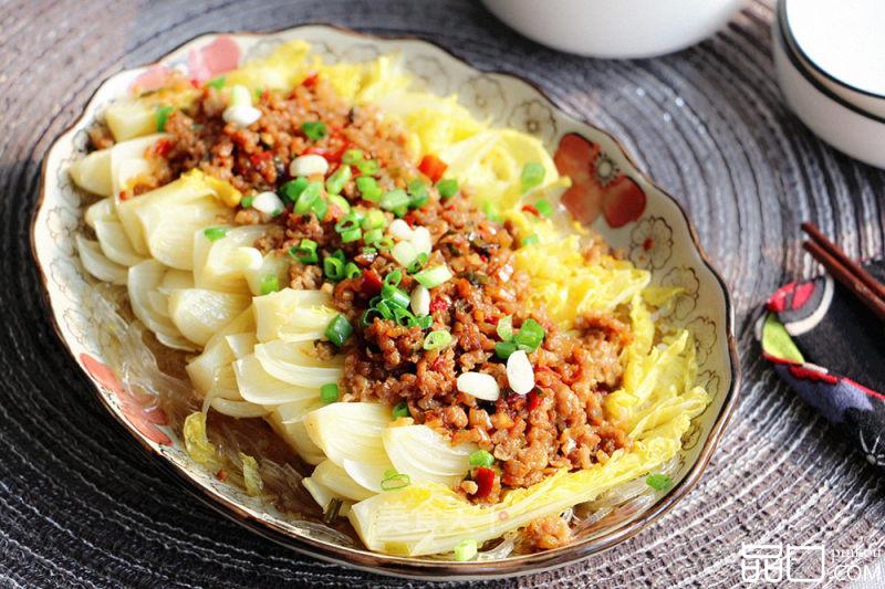 蒜蓉肉末蒸娃娃菜