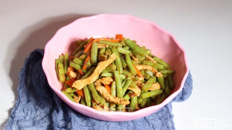 肉丝烧四季豆
