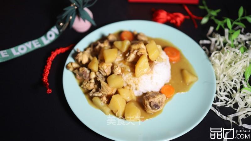土豆鸡肉咖喱盖饭