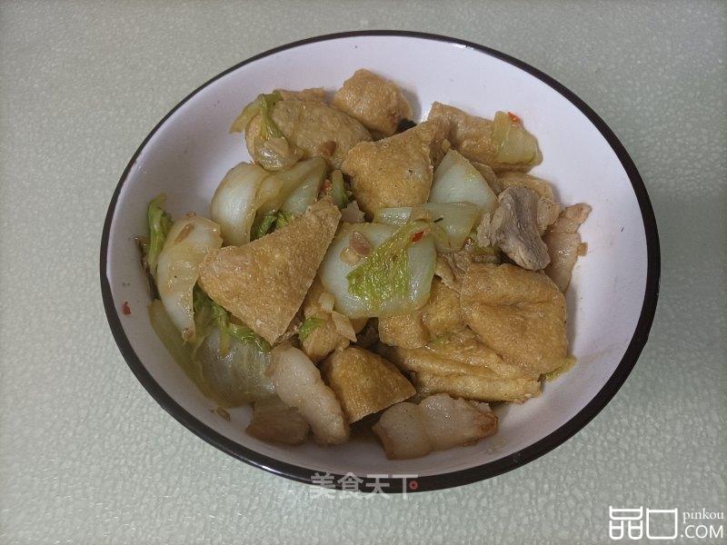油豆腐焖白菜