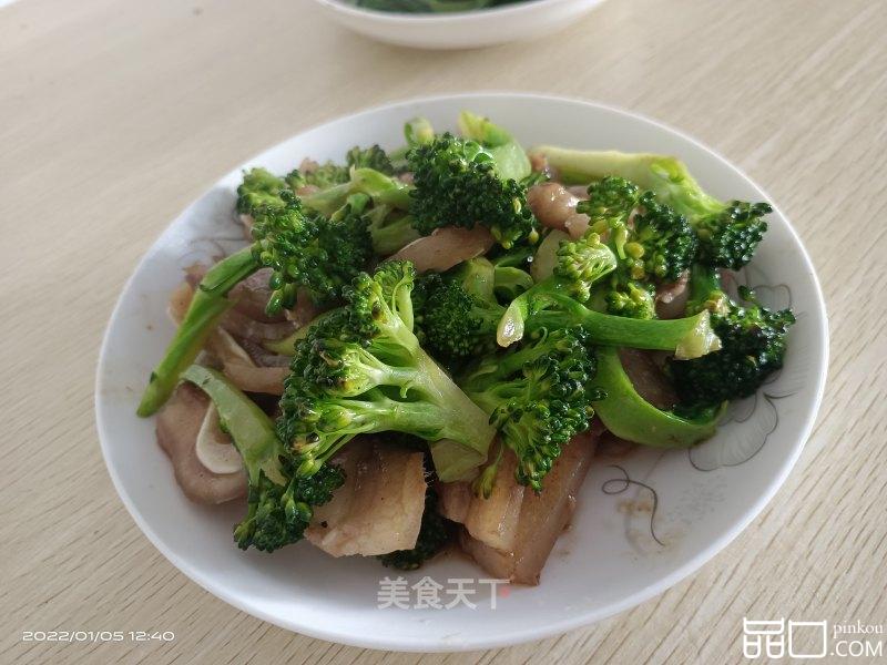 猪头肉炒菜花