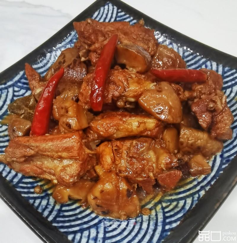 排骨炖花菇