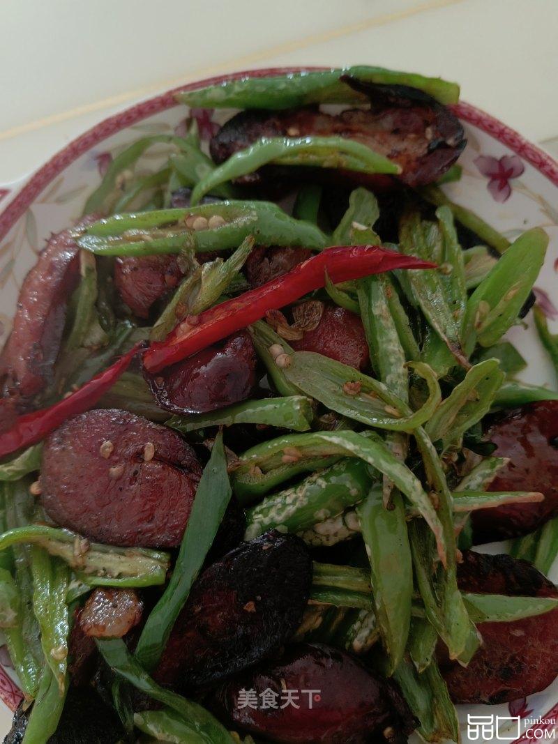 青椒炒腊肠