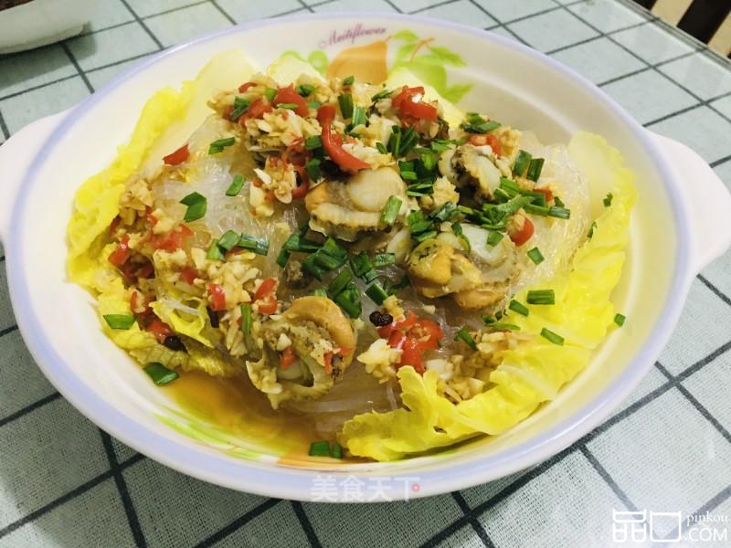 蒜蓉白菜粉丝蒸扇贝