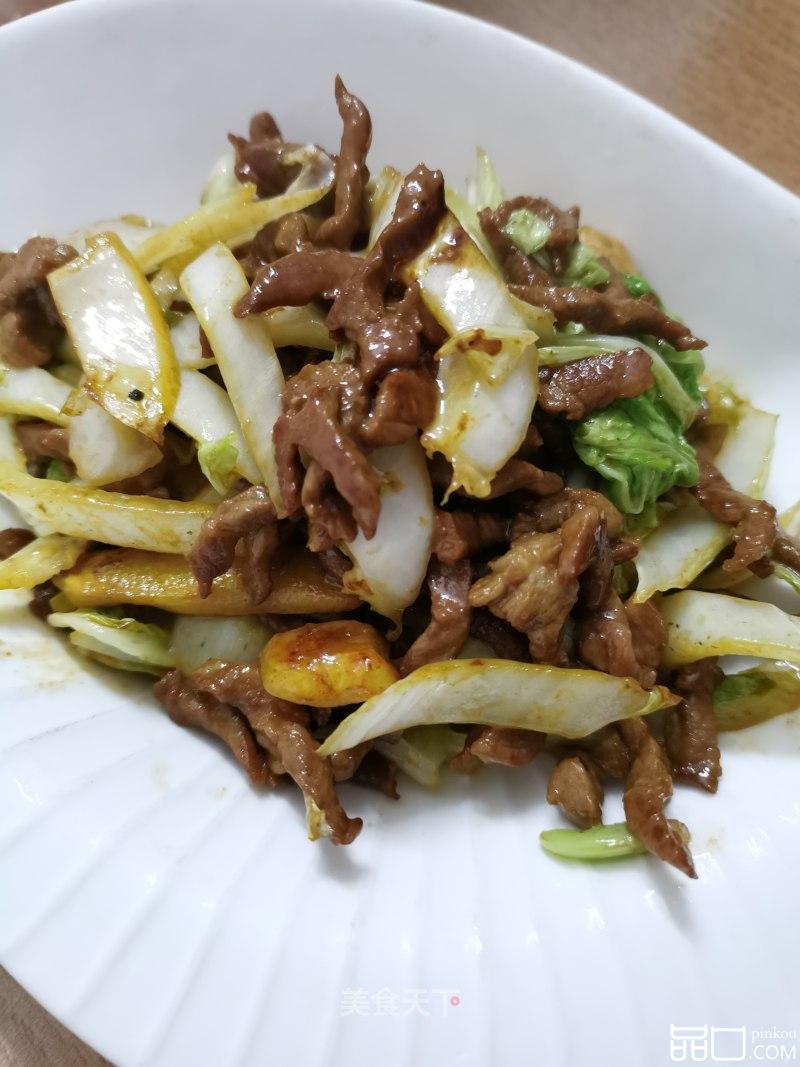 肉丝炒白菜
