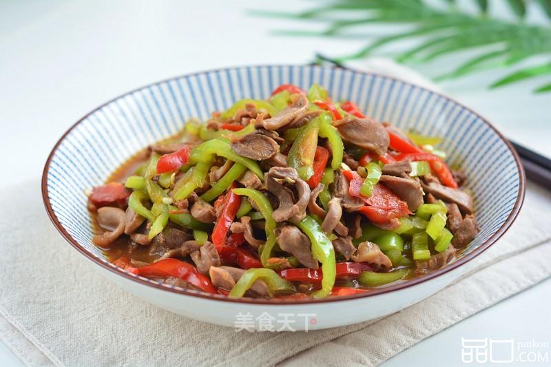 辣椒炒鸡杂