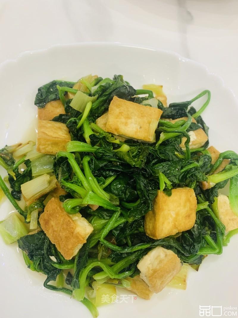 菠菜炒豆腐