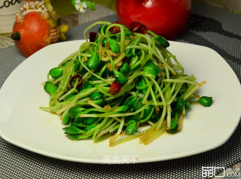 炝炒黄豆苗