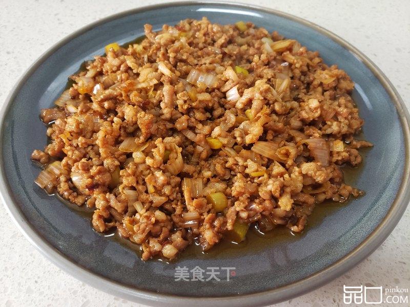 香葱炒肉末