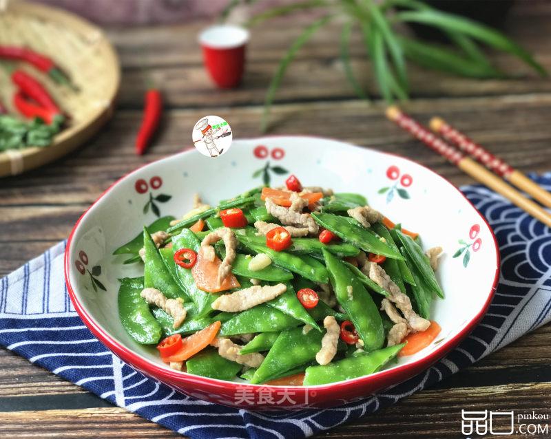 荷兰豆炒肉丝