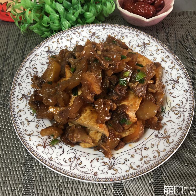 牛筋烧豆腐