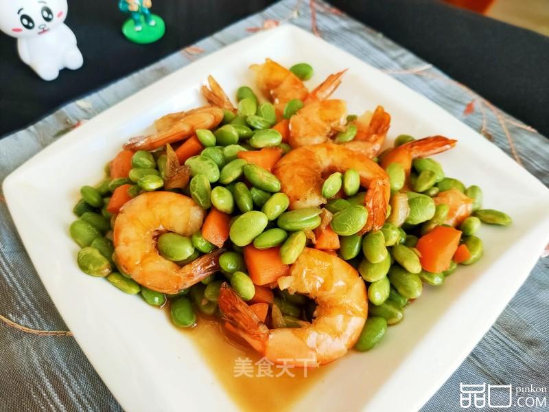 虾仁烧毛豆