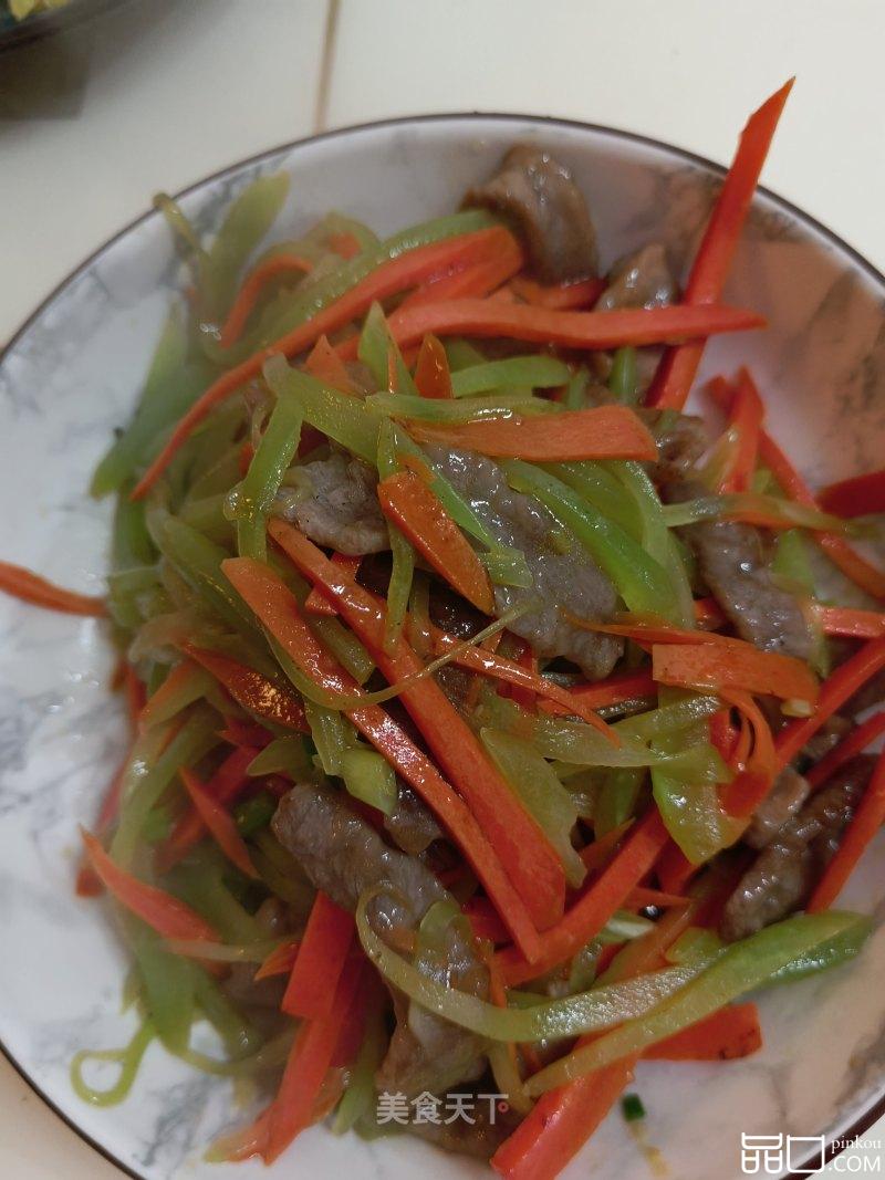 牛肉炒双蔬