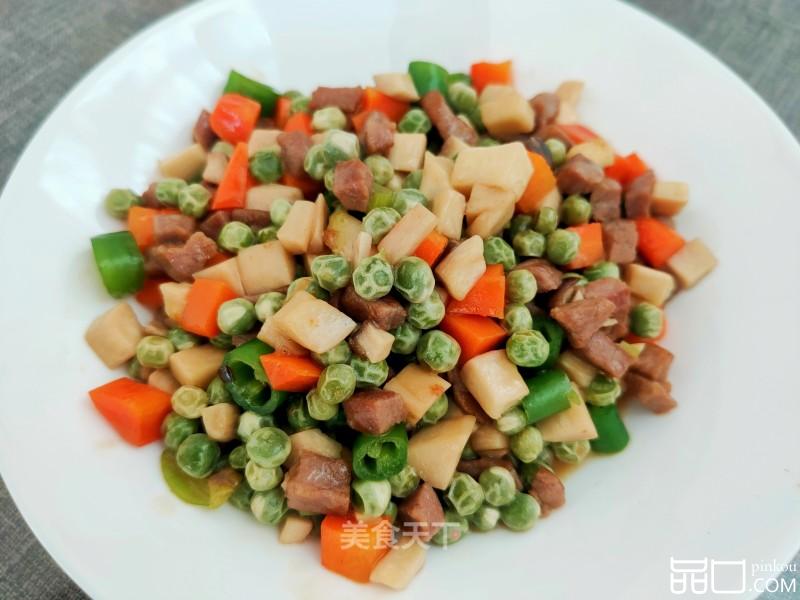 瘦肉彩蔬丁