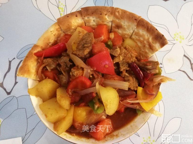 炖羊肉+馍