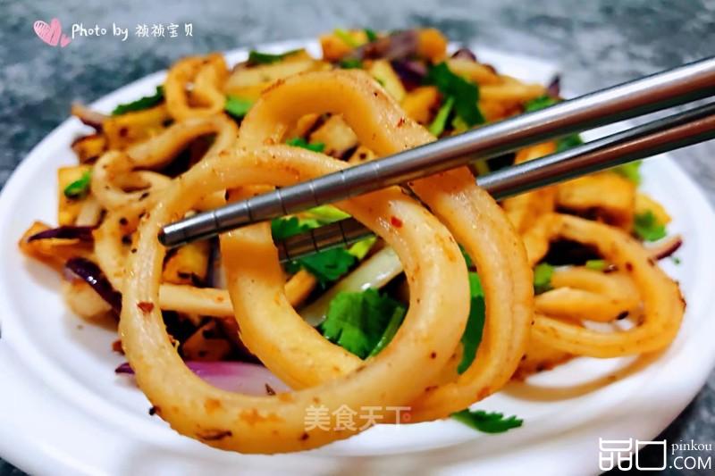 香辣土豆鱿鱼圈