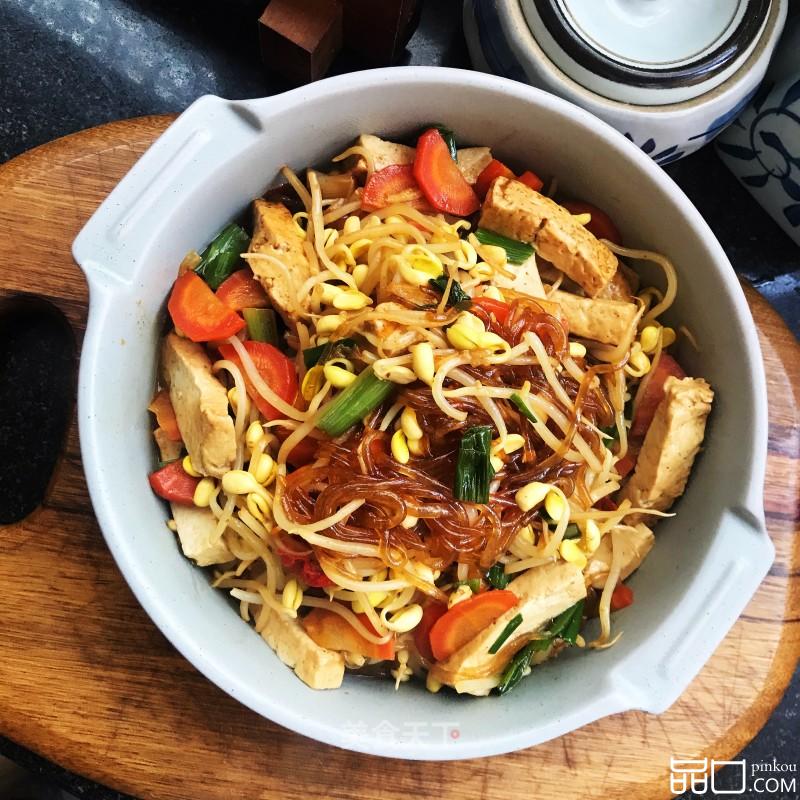 豆腐豆芽炒粉条
