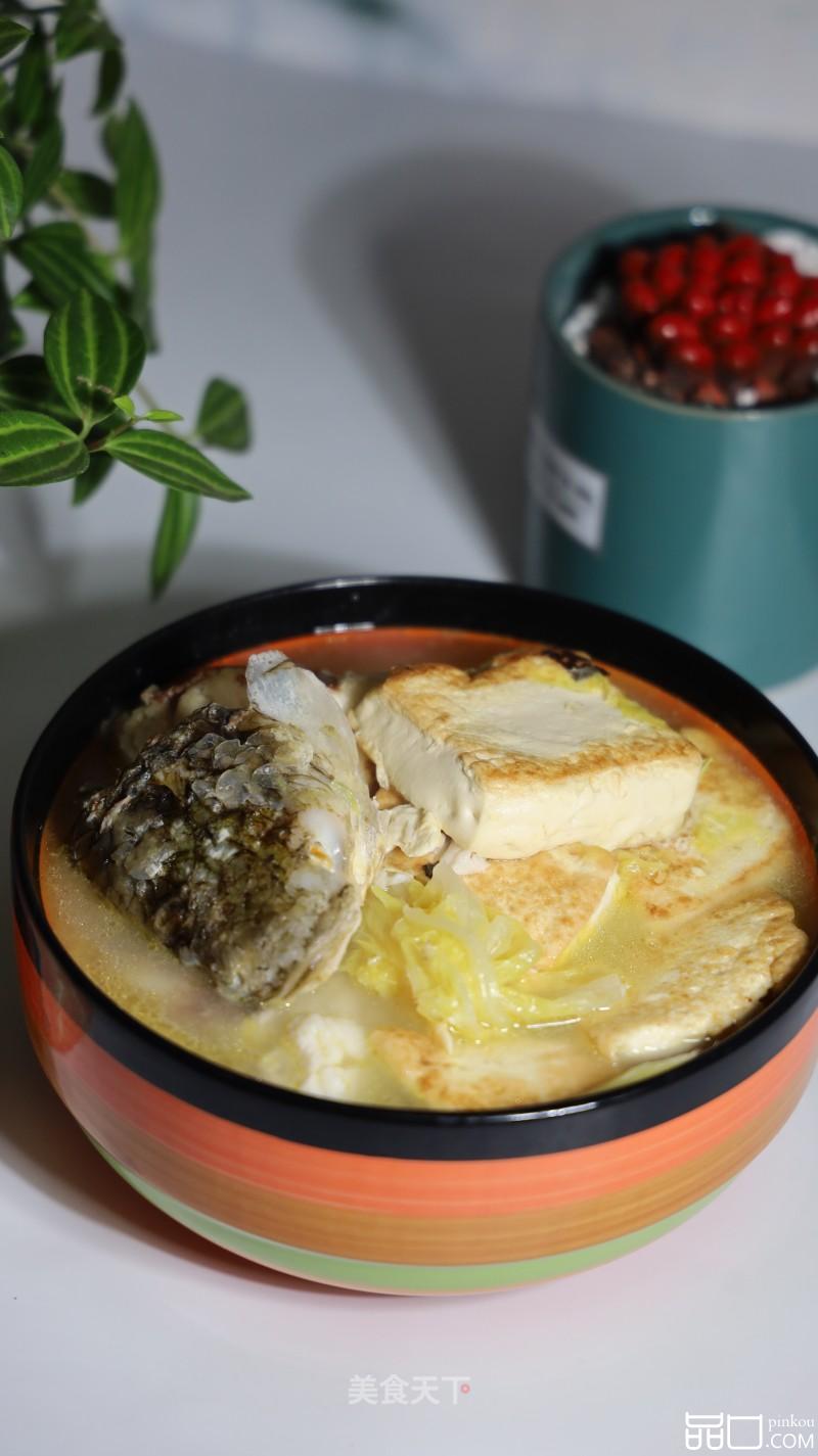 白菜豆腐炖鱼